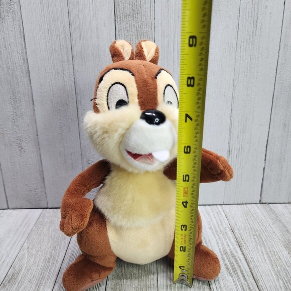Disney Parks "Chip" Chipmunk Plush 9'' Brown Stuffed Animal Toy - Picture 7 of 8